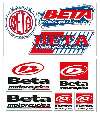 BETA MIXED BETA STICKERS